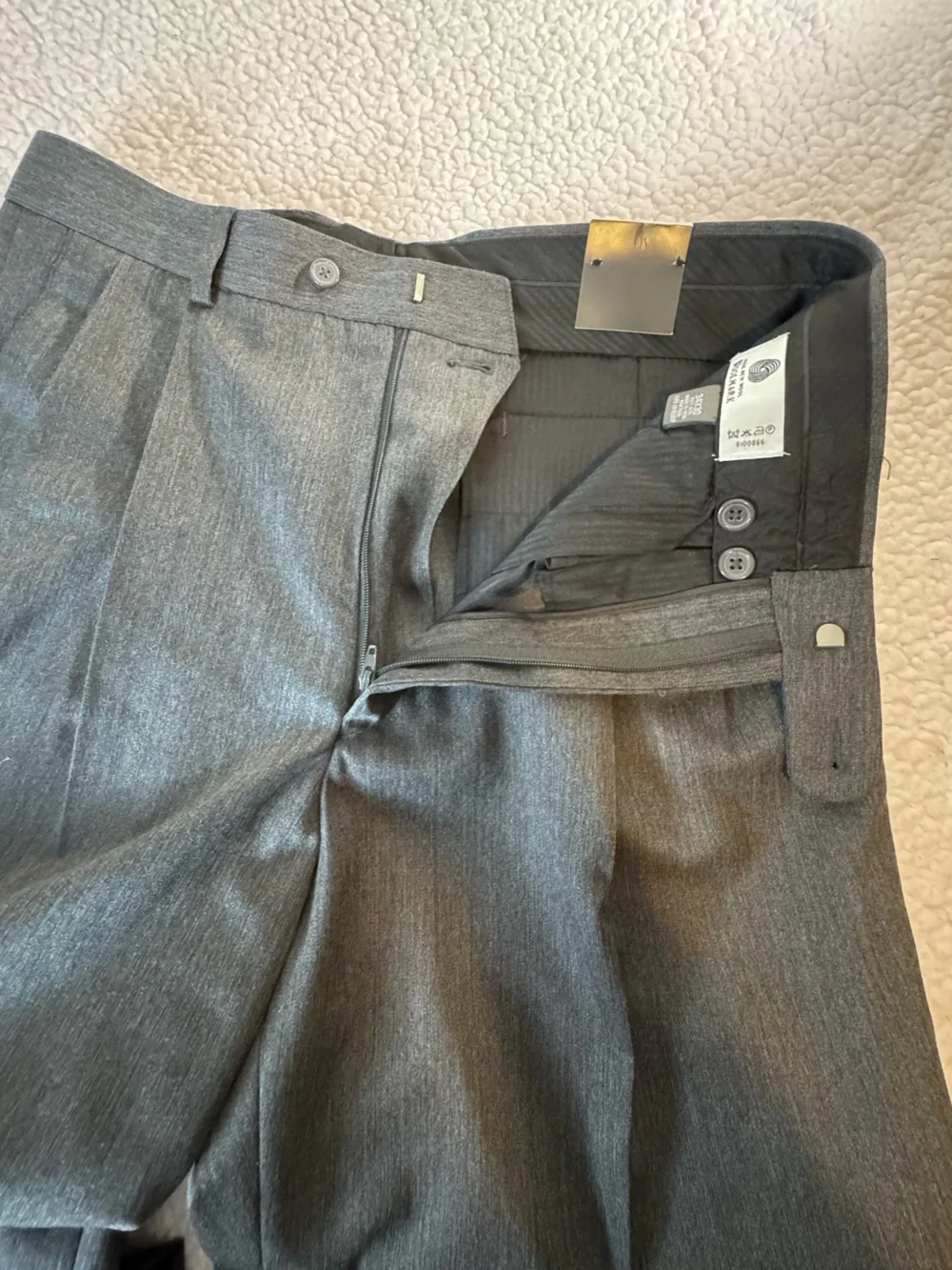 NWT Woolmark Pure new Wool Dress Trousers – Grey